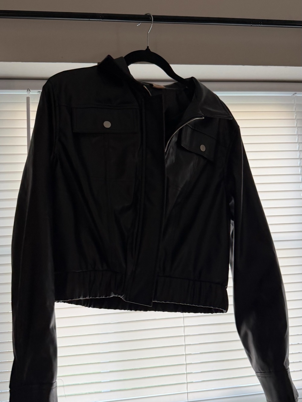 Classic Black Women's Jacket - Lightweight Zip Front